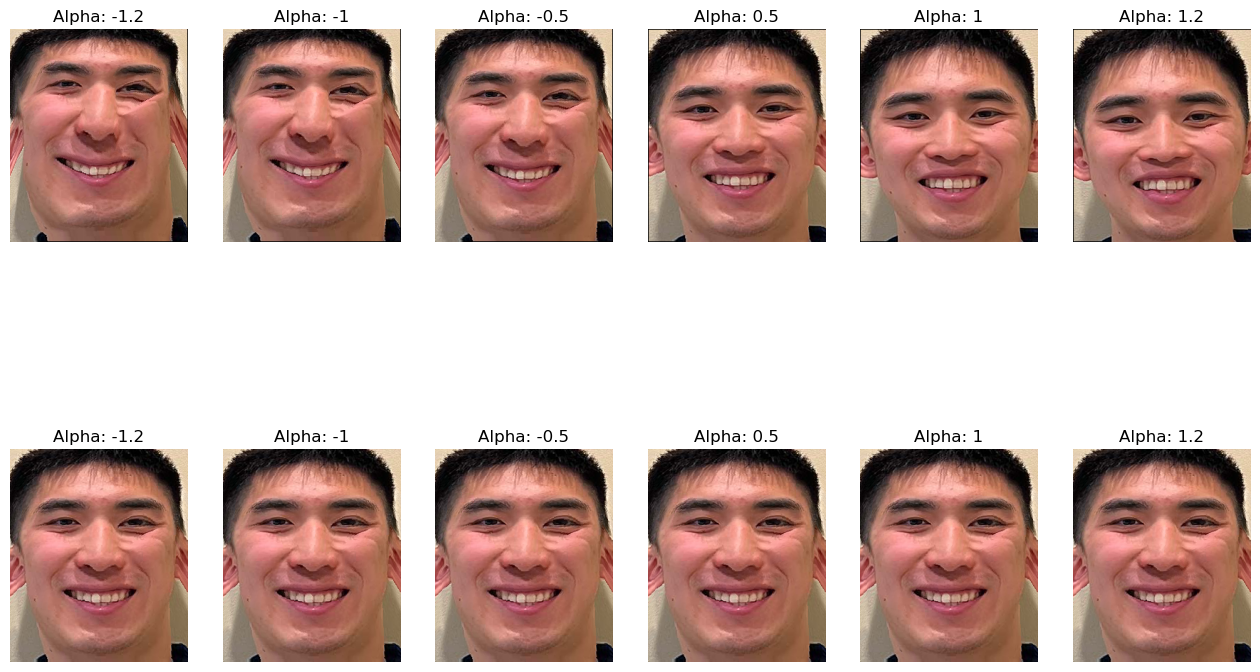 Comparison of Caricatures done using PCA