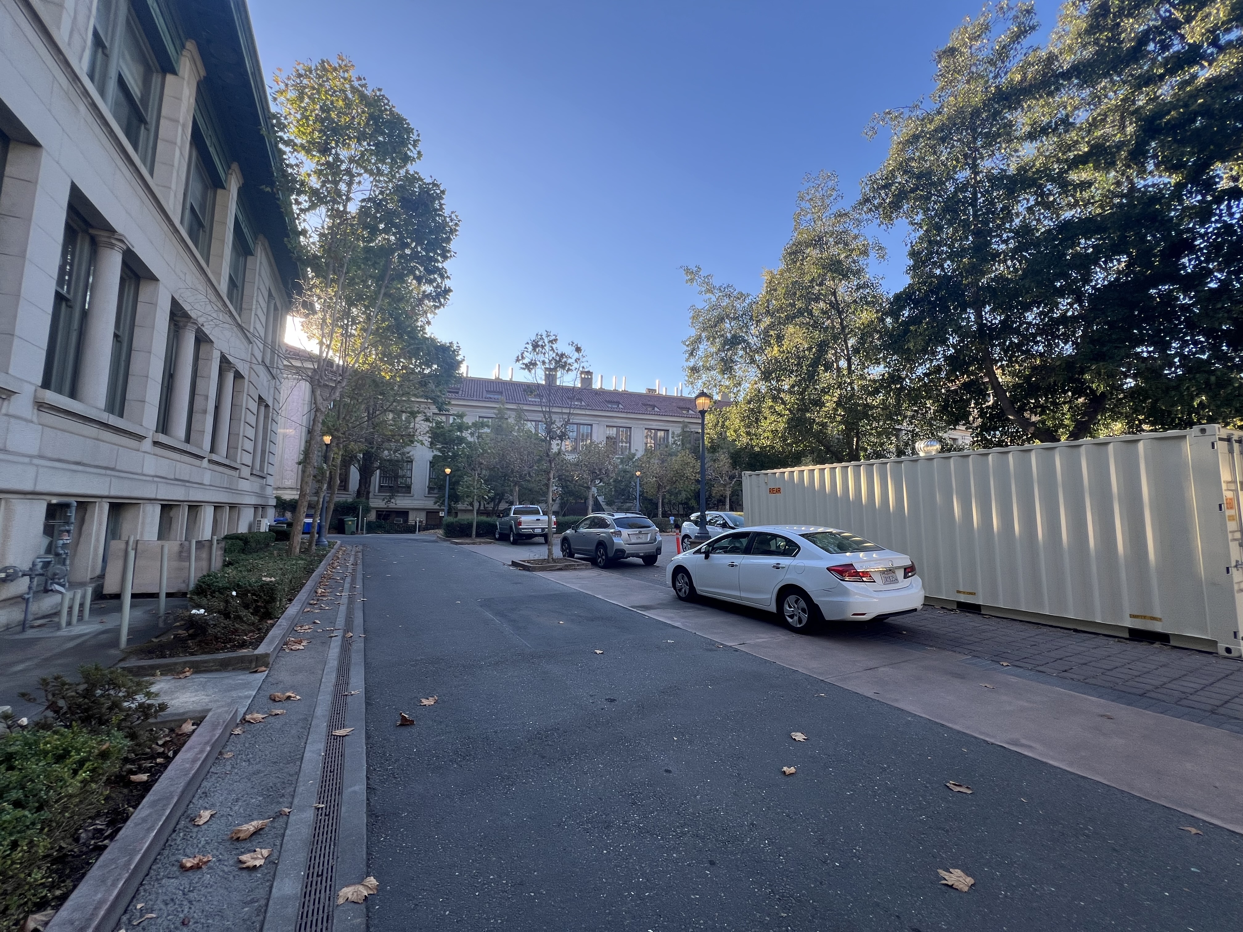 Image of left portion of area of College of Natural Resources Parking Lot