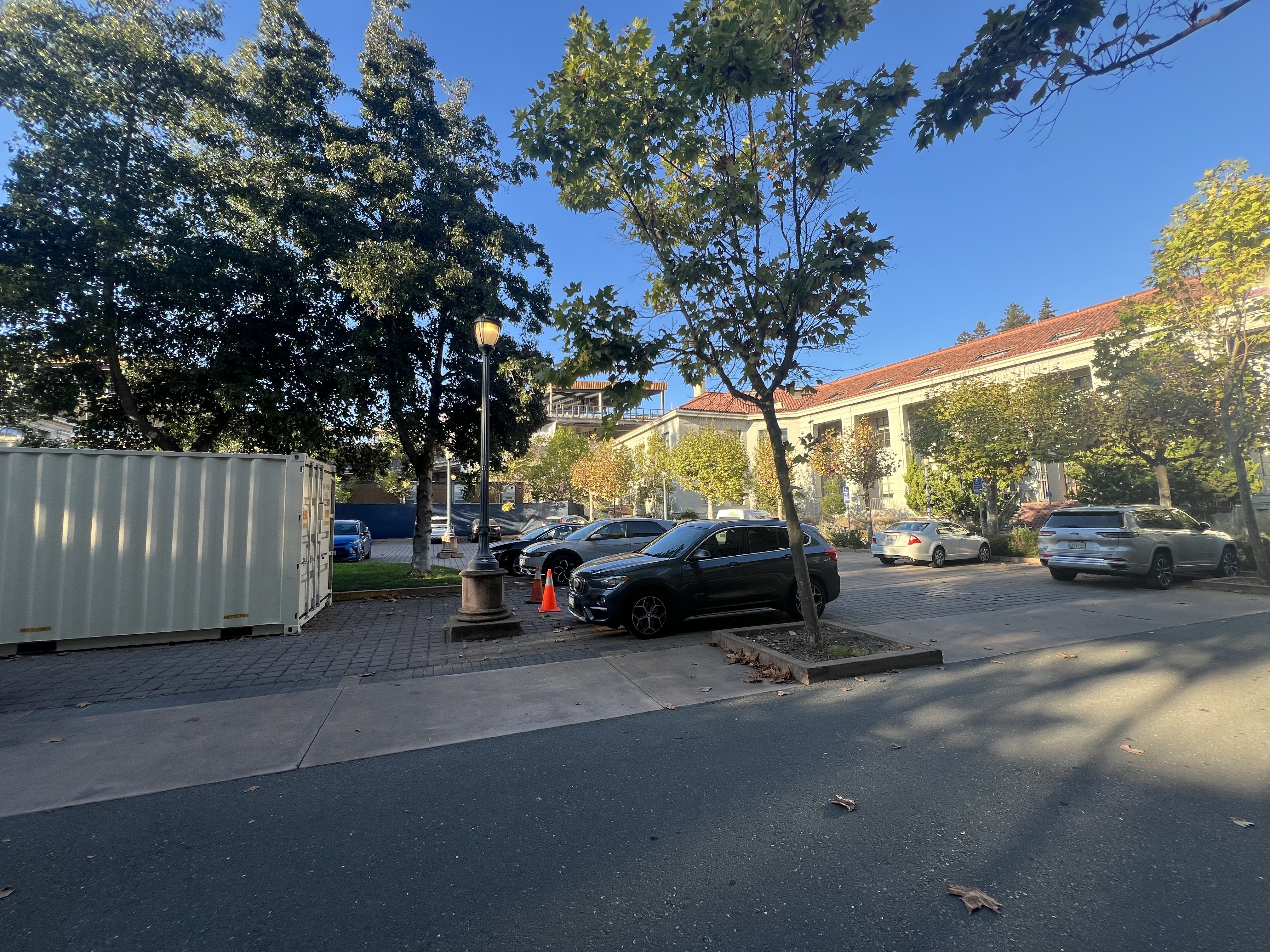 Image of right portion of area of College of Natural Resources Parking Lot