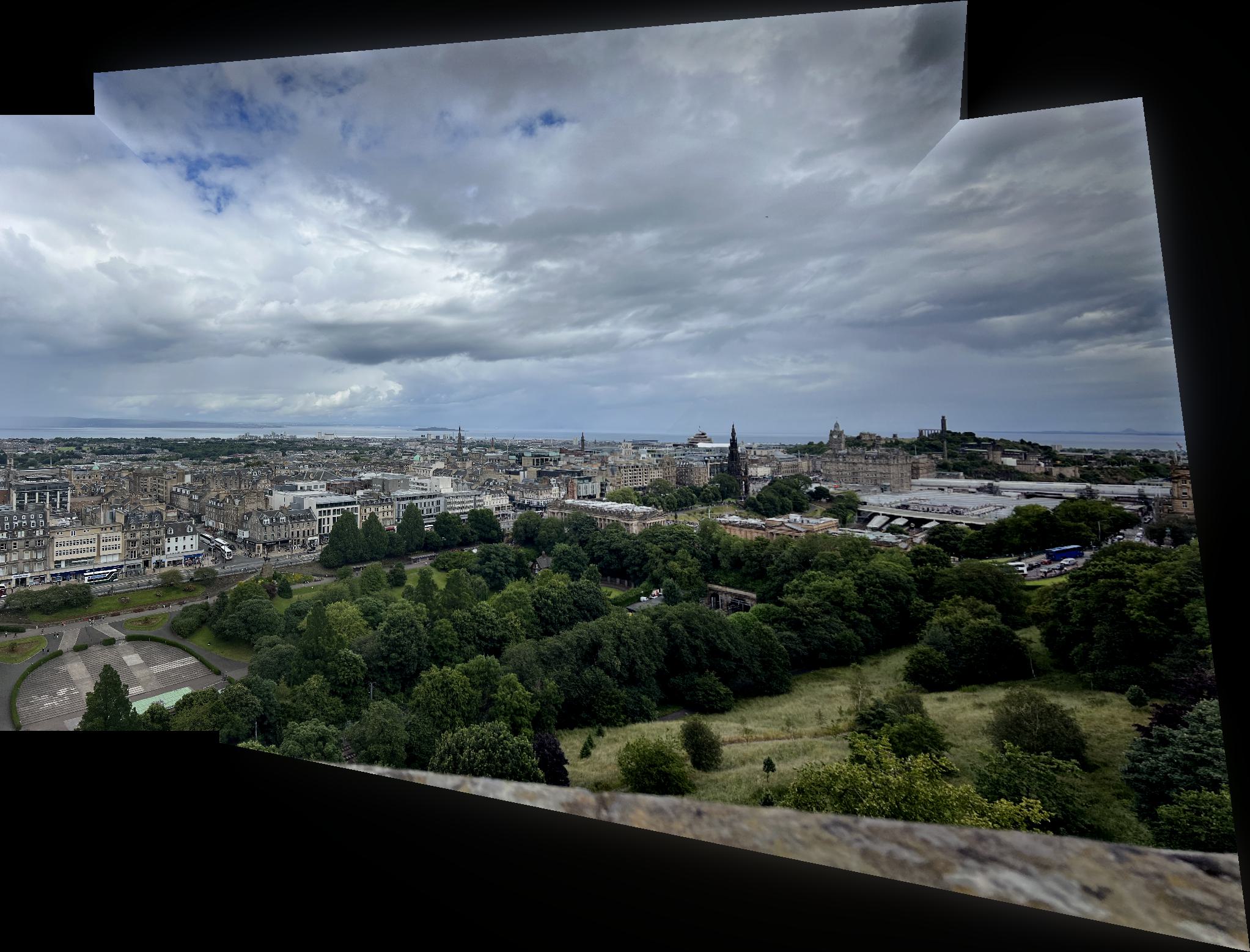 Blended Image from Edinburgh Castle