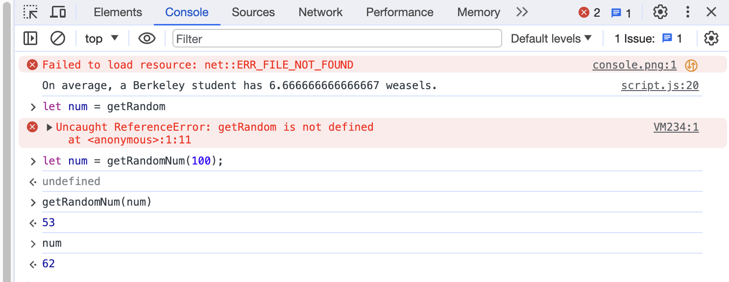 your console output here. if you see this, then you did not do Part 3.2 correctly.
